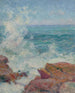 Surf à Gloucester - John Leslie Breck — weergave van het kunstwerk