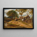 A view near Hampstead - John Linnell — framed artwork on a wall