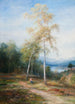 Près d'un bouleau argenté - John MacWhirter — weergave van het kunstwerk