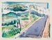 op de route van Sparkill, New York - John Marin — weergave van het kunstwerk
