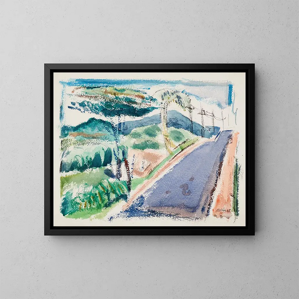 On the Road to Sparkill, New York - John Marin — framed artwork on a wall