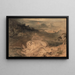 Het land van de Iguanodon - John Martin — ingelijst kunstwerk aan de muur
