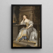 Posthumous Portrait Painting of Elizabeth Countess of Westmorland - John Michael Wright — framed artwork on a wall
