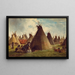 Indianenkampement op de prairie - John Mix Stanley — ingelijst kunstwerk aan de muur