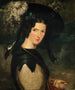 portret van mevrouw John O'Keefe, echtgenote van de kunstenaar - John O'Keeffe — weergave van het kunstwerk