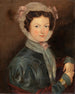 portret van mevrouw McCarthy, grootmoeder van J. H. McCarthy - John O'Keeffe — weergave van het kunstwerk