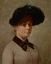 Portret van Mary Gertrude Ethell Walker - John Ottis Adams — weergave van het kunstwerk