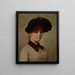 Portret van Mary Gertrude Ethell Walker - John Ottis Adams — ingelijst kunstwerk aan de muur