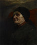 Hoofdstudie, oude vrouw - John Ottis Adams — weergave van het kunstwerk