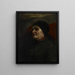 Hoofdstudie, oude vrouw - John Ottis Adams — ingelijst kunstwerk aan de muur