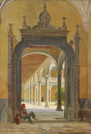 John Peter Kornbeck - An Italian cloister.webp