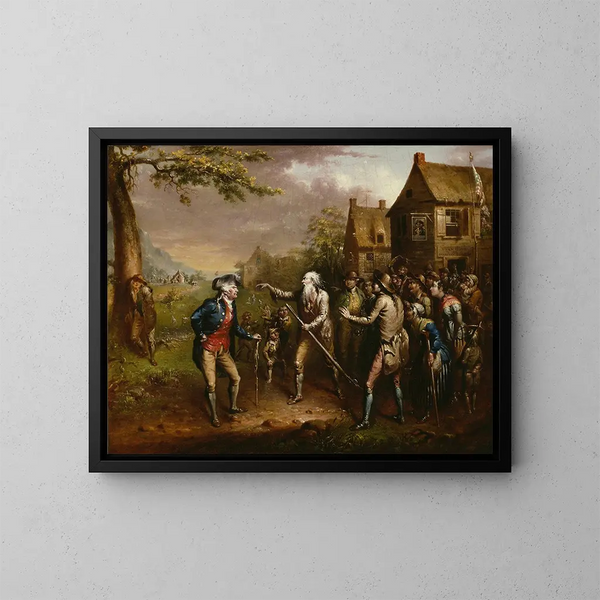 Rip Van Winkle Painting - John Quidor — framed artwork on a wall