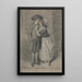 Alors elle l'attrapa et l'embrassa Proverbes Chapitre VII Verset 13 - John Raphael Smith — ingelijst kunstwerk aan de muur