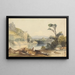 Lac en bergen - John Renton — ingelijst kunstwerk aan de muur
