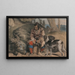 Jachthond op Elan - John Richard Coke Smyth — ingelijst kunstwerk aan de muur