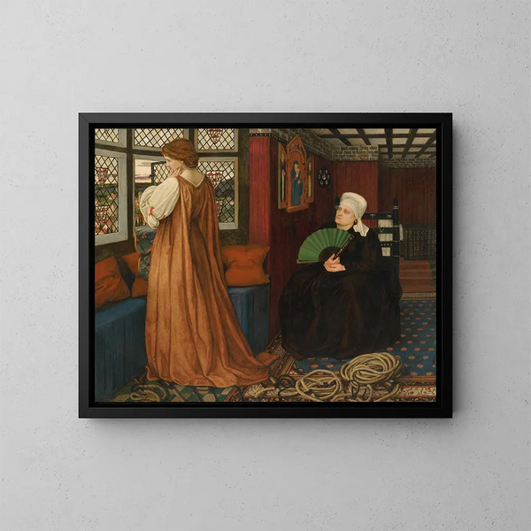 Juliette et sa nourrice - John Roddam Spencer Stanhope — framed artwork on a wall