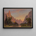 Vallée de Yosemite kijkend naar het westen (Conflictopstelling) - John Ross Key — ingelijst kunstwerk aan de muur