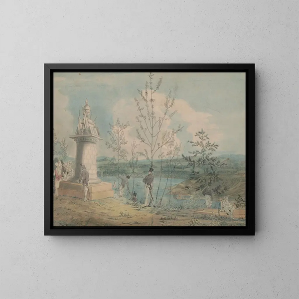 Monument des cadets à West Point - John Rubens Smith — framed artwork on a wall