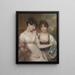 Portrait of Anne and Maria Russell - John Russell — framed artwork on a wall