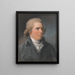 Portret van een edelman genaamd Edmund Burke - John Russell — ingelijst kunstwerk aan de muur