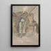 Abbaye de Netley la fenêtre Est - John Samuel Hayward — ingelijst kunstwerk aan de muur
