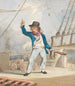 Karikatuur van een zeeman - John Sell Cotman — weergave van het kunstwerk
