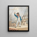 Karikatuur van een zeeman - John Sell Cotman — ingelijst kunstwerk aan de muur