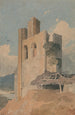 Château de Sheriff Hutton Yorkshire - John Sell Cotman — weergave van het kunstwerk