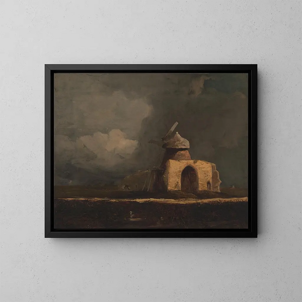 Abbey of Saint-Bénet - John Sell Cotman — framed artwork on a wall
