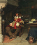 In haar kopjes - John Seymour Lucas — weergave van het kunstwerk