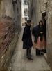 Een straat in Venetië - John Singer Sargent — weergave van het kunstwerk