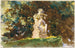 Tuin van Boboli, Florence - John Singer Sargent — weergave van het kunstwerk
