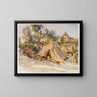 John Singer Sargent - Camp with Ambulance.webp