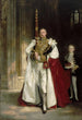 Charles Stewart zesde markies van Londonderry met het grote staatszwaard tijdens de kroning - John Singer Sargent — weergave van het kunstwerk