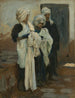 Egyptisch indigo teintkunst schilderij - John Singer Sargent — weergave van het kunstwerk