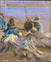 De Egyptenaren laten het water van de Nijl stijgen - John Singer Sargent — weergave van het kunstwerk