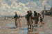 Vissers van oesters in Cancale - John Singer Sargent — weergave van het kunstwerk
