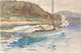 Voiles inactives - John Singer Sargent — weergave van het kunstwerk