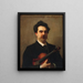 Johannes Wolff 1861-1931 Nederlandse violist - John Singer Sargent — ingelijst kunstwerk aan de muur