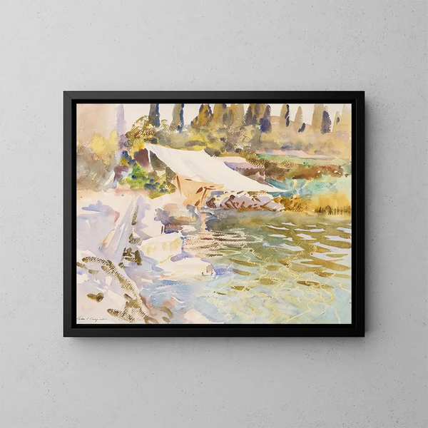 Lac de Garde - John Singer Sargent — ingelijst kunstwerk aan de muur