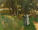 Landschap met vrouwen op de voorgrond - John Singer Sargent — weergave van het kunstwerk