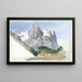 De Matterhorn vanaf de Zmutt-gletsjer, Zermatt - John Singer Sargent — ingelijst kunstwerk aan de muur