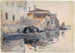 Ponte Panada Fondamenta Nuove Venise - John Singer Sargent — weergave van het kunstwerk