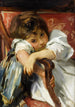 Portret van een kind - John Singer Sargent — weergave van het kunstwerk
