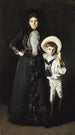 Portret van mevrouw Edward L Davis en haar zoon Livingston Davis - John Singer Sargent — weergave van het kunstwerk