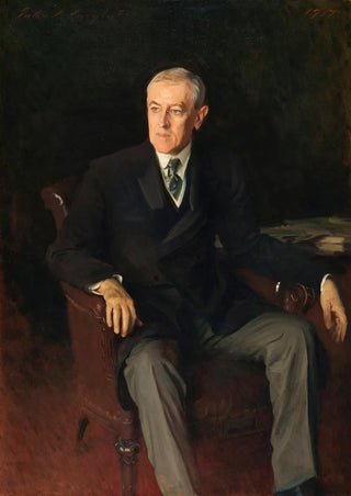 John Singer Sargent - Portrait of Woodrow Wilson 18561924 American President.webp
