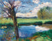 van rivieroevers bij Oxford - John Singer Sargent — weergave van het kunstwerk