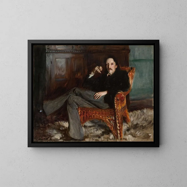 Robert Louis Stevenson - John Singer Sargent — ingelijst kunstwerk aan de muur
