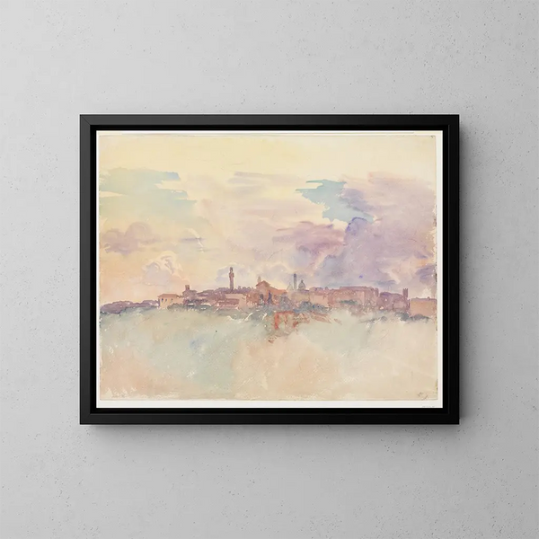 Sienna Schilderij - John Singer Sargent — ingelijst kunstwerk aan de muur