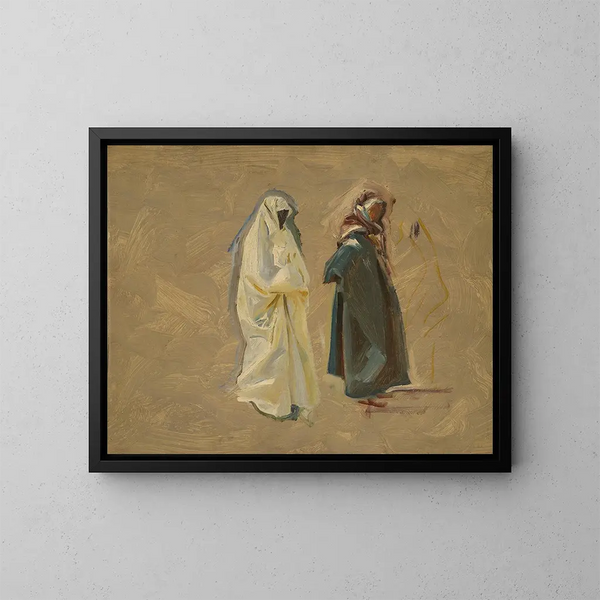 Studie van twee Bedoeïenen - John Singer Sargent — ingelijst kunstwerk aan de muur